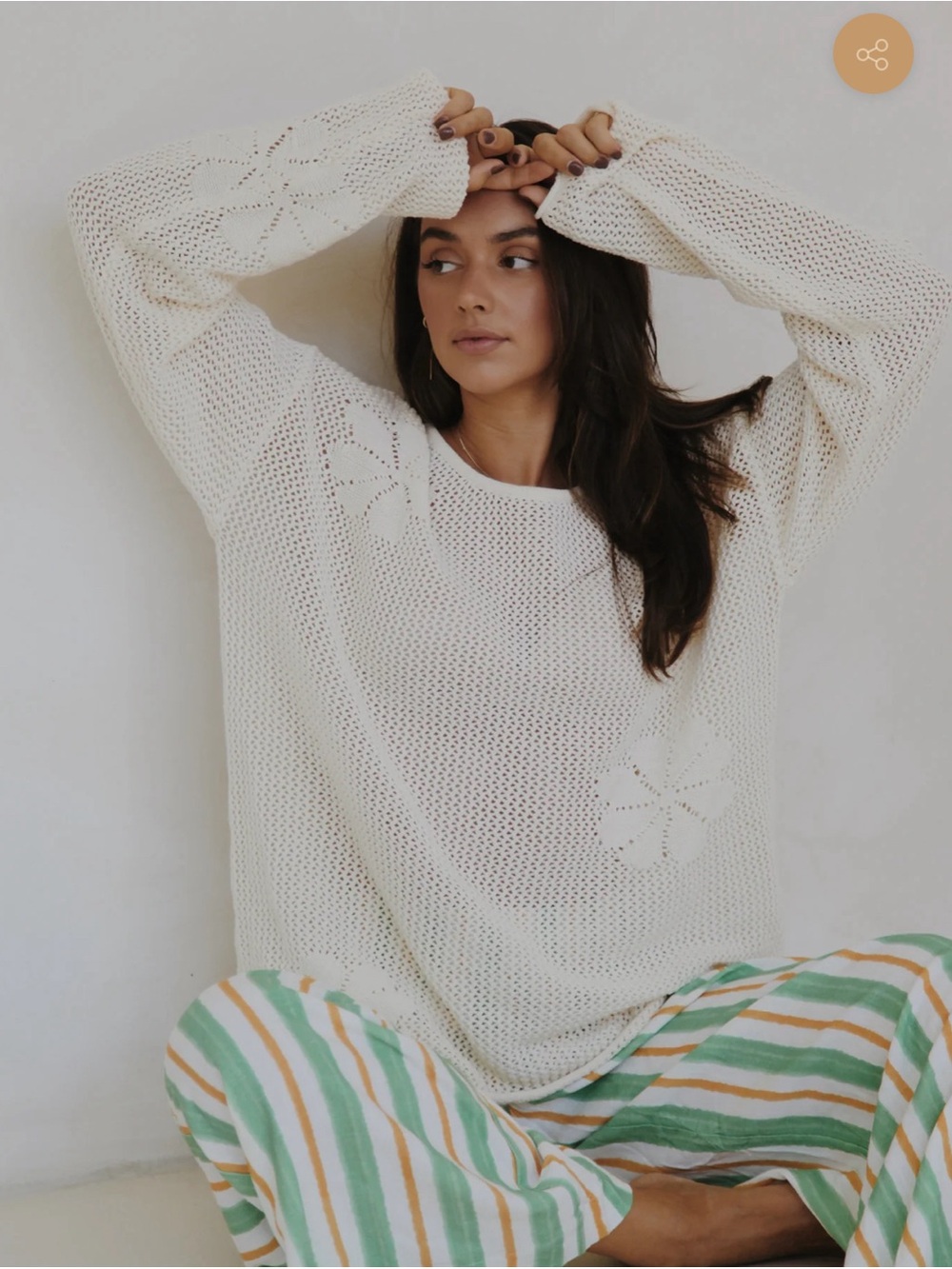 NONI AND CO MAMA FLORAL KNIT CROCHET
